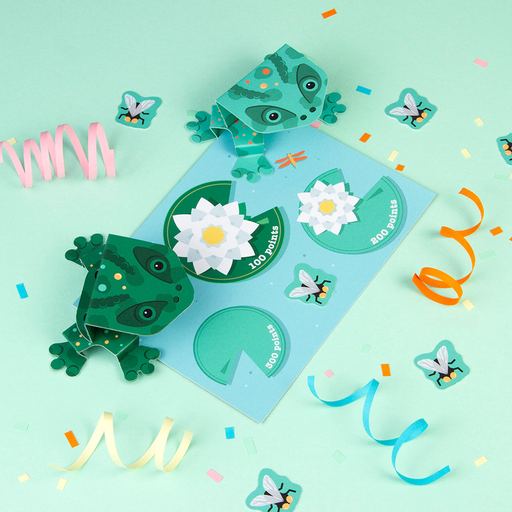 Create Your Own Jumping Frogs Set - in use