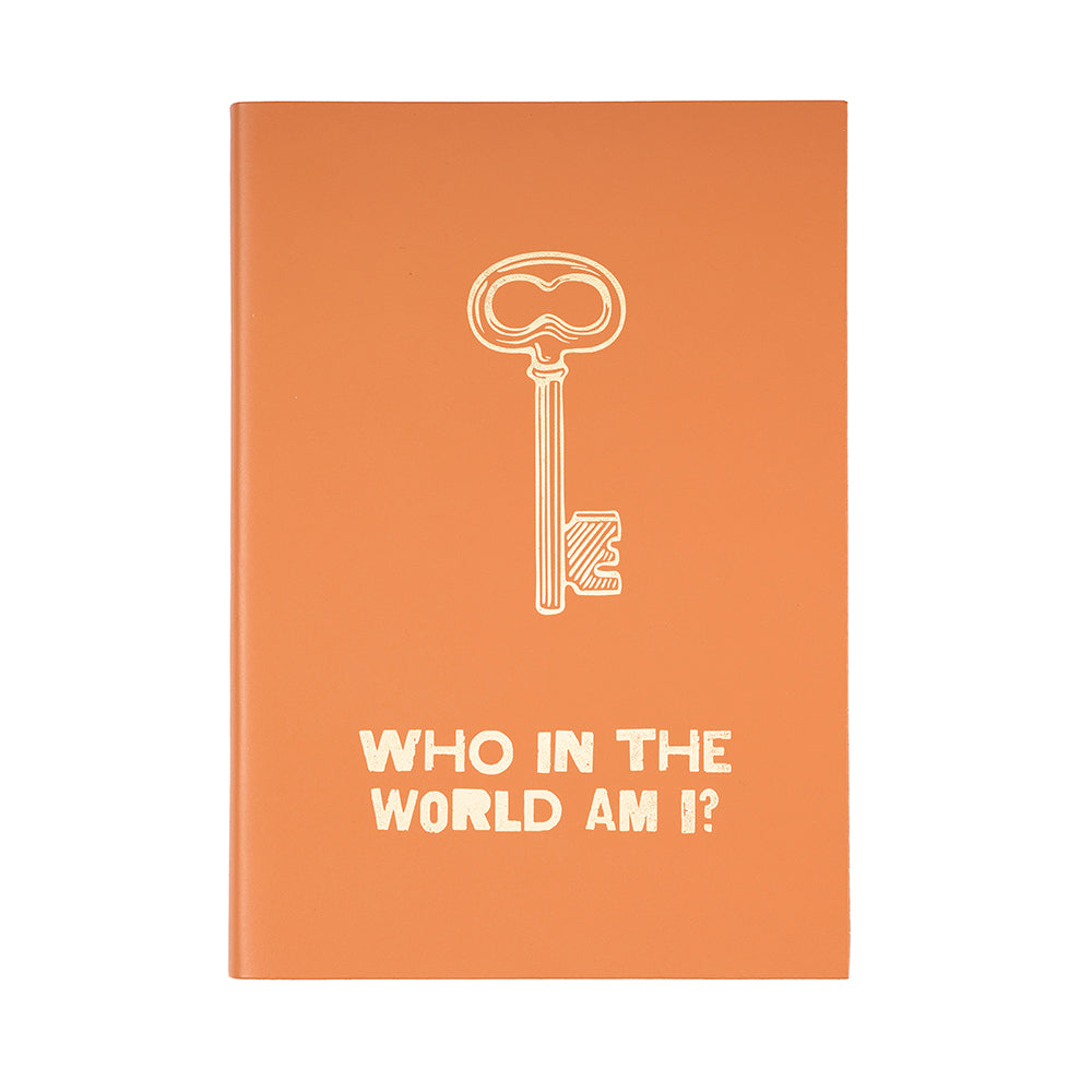 Who in the World am I? Recycled Leather Notebook