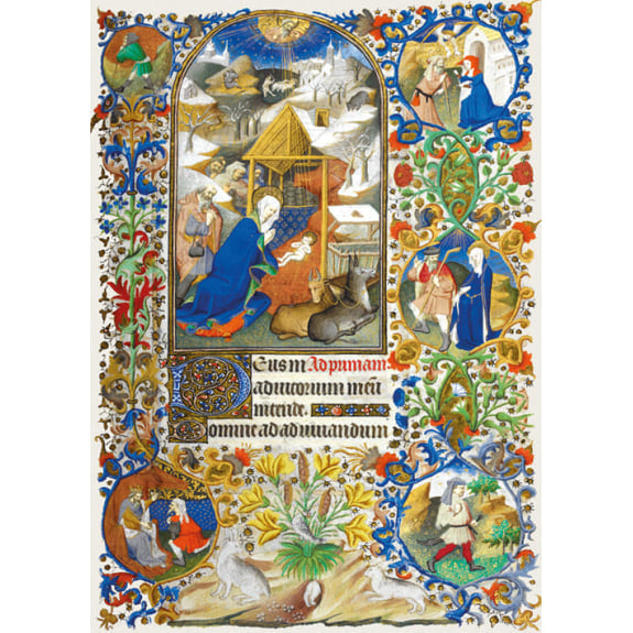Pack of 8 Christmas Cards featuring Bedford Hours
