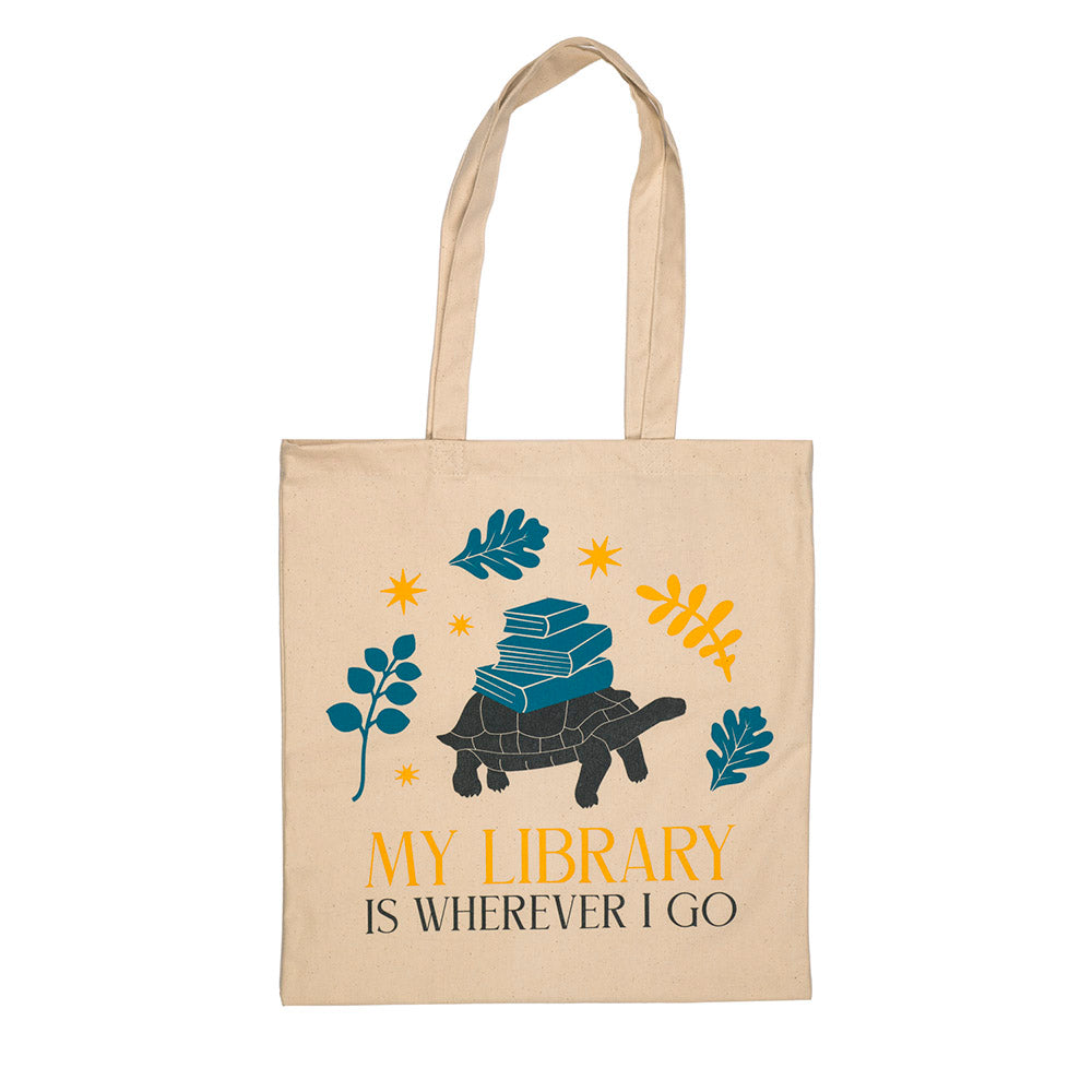 My Library Is Tote Bag Front