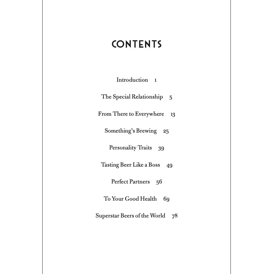 The Philosophy of Beer Contents Page 1