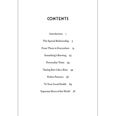 The Philosophy of Beer Contents Page 1