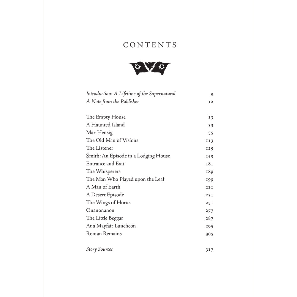 The Whisperers and Other Stories: A Lifetime of the Supernatural Contents Page