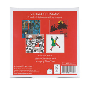 Vintage Christmas Box of 20 Cards Back