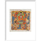 Christ in Glory print in white frame