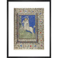 St George and the Dragon print in black frame