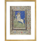 St George and the Dragon print in gold frame