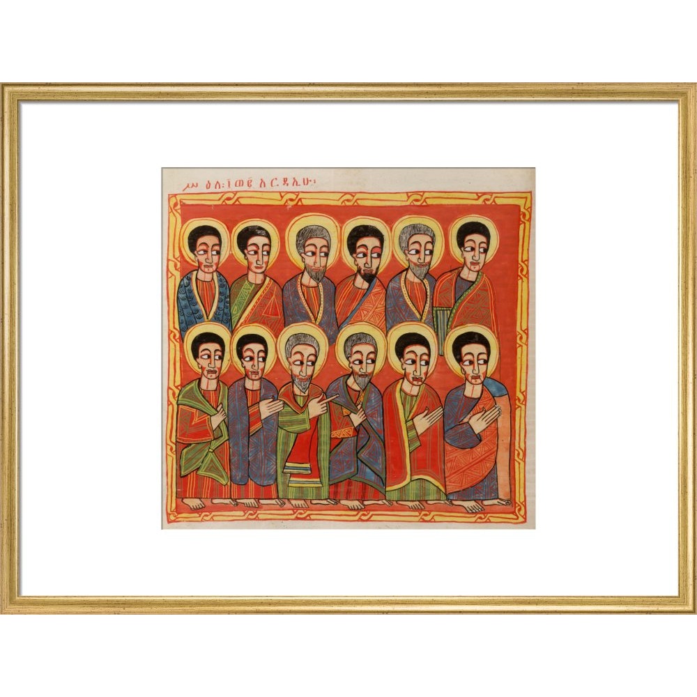 The Twelve Apostles print in gold frame