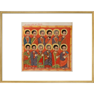 The Twelve Apostles print in gold frame