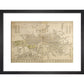 Cary Map of London and Westminster print in black frame