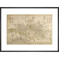 Cary Map of London and Westminster print in black frame