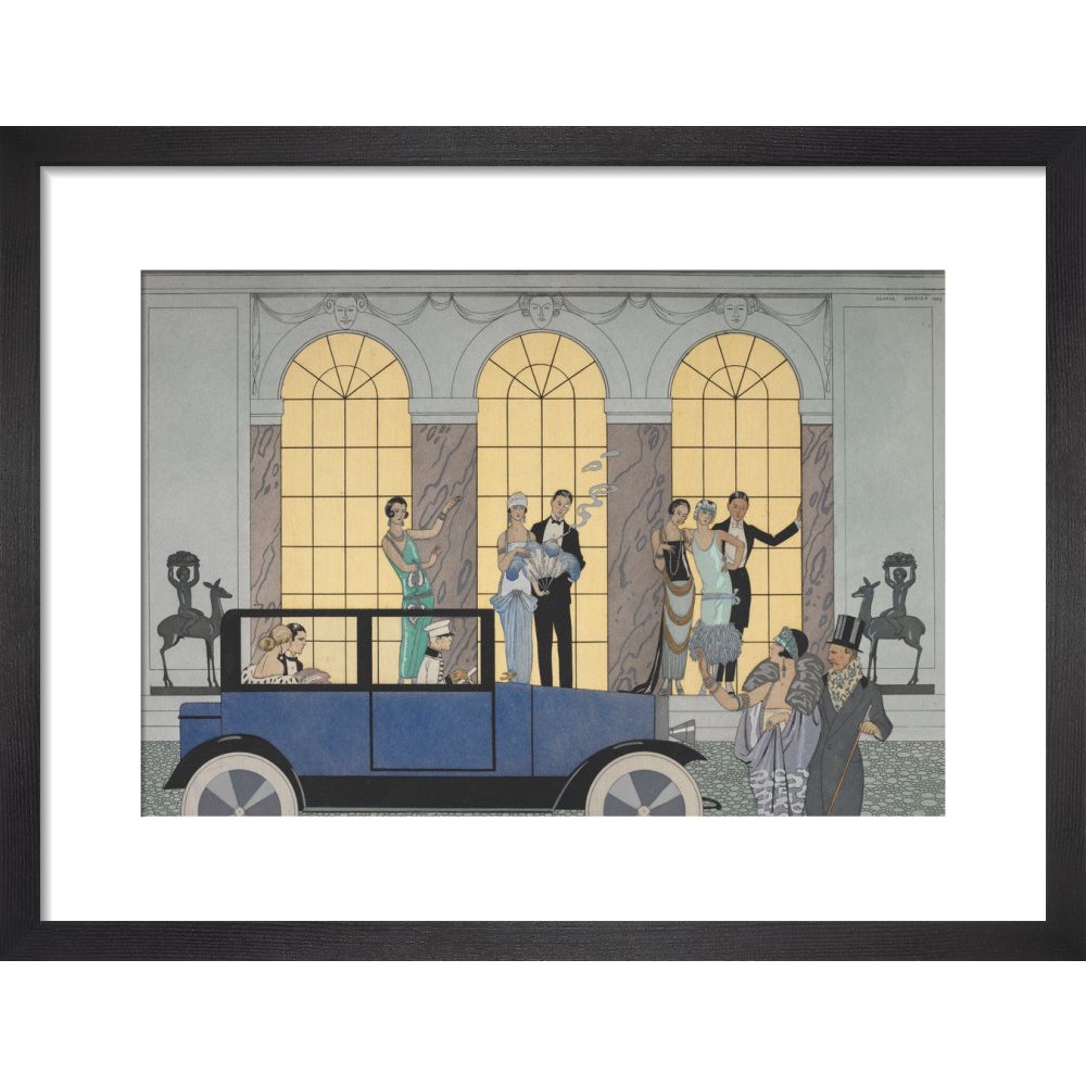 Au Revoir print in black frame
