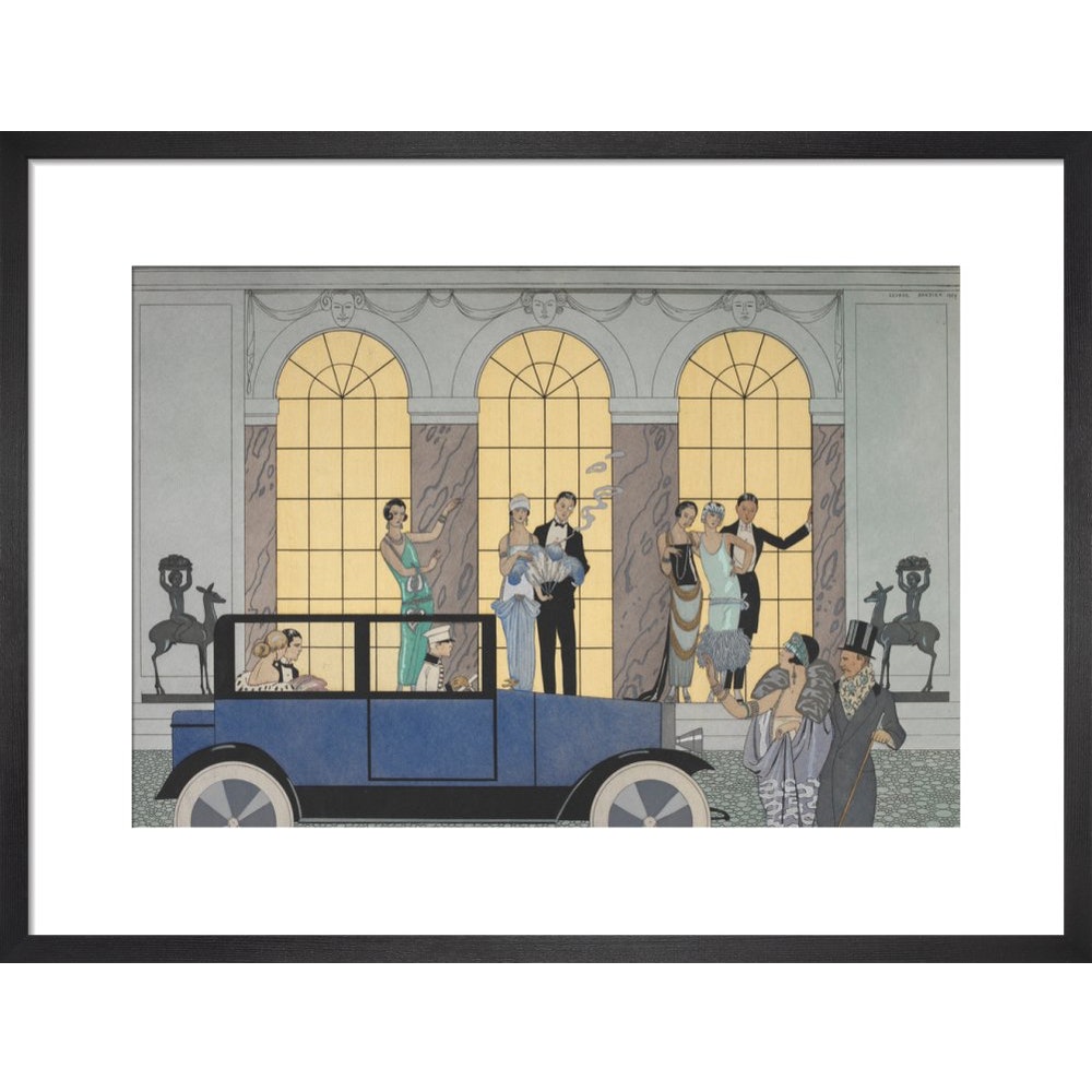 Au Revoir print in black frame