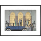 Au Revoir print in black frame
