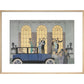 Au Revoir print in natural frame