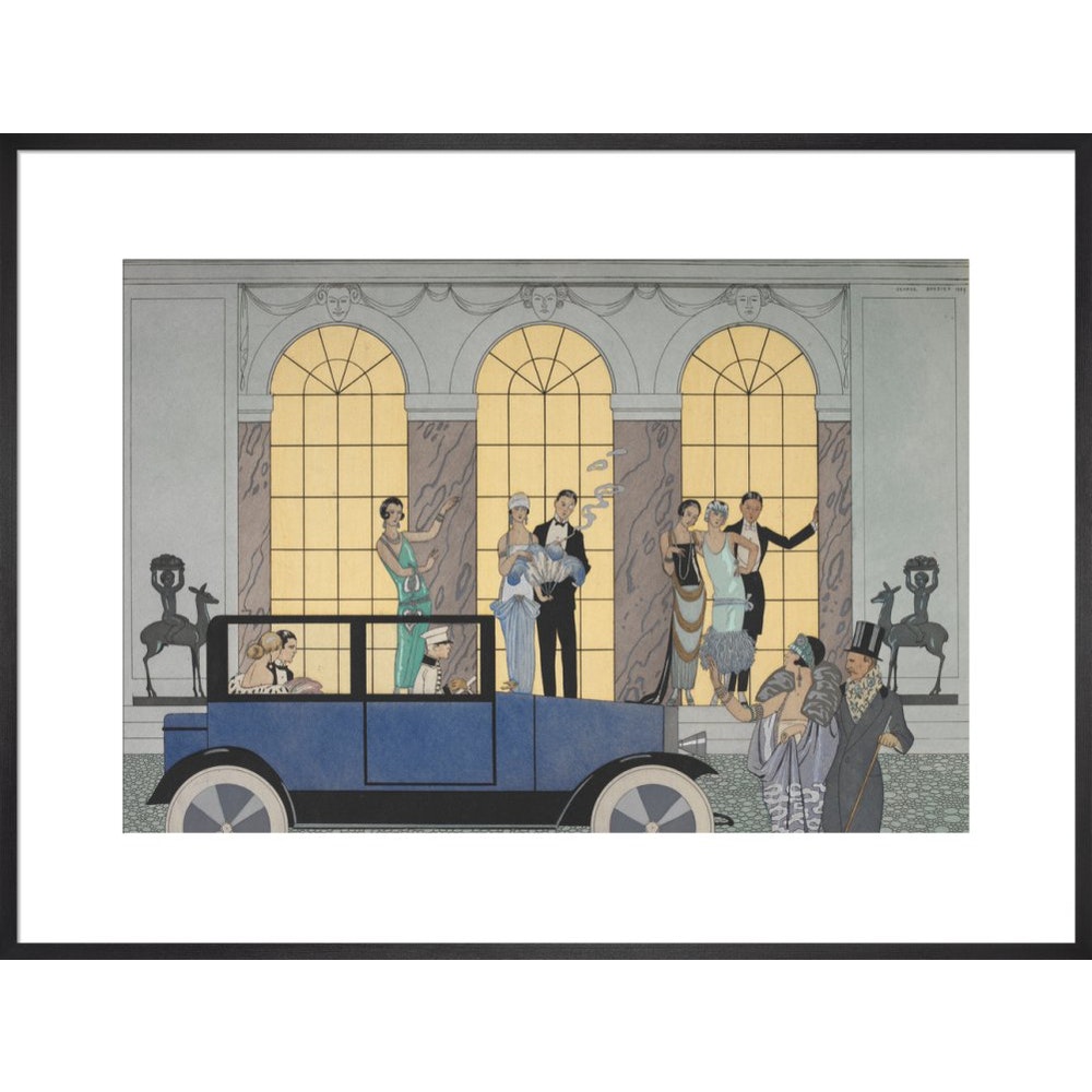 Au Revoir print in black frame