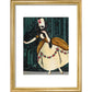 En Loup de Cage print in gold frame