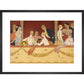 Eventails print in black frame