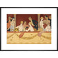 Eventails print in black frame