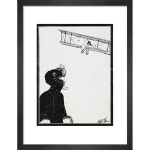 Going Up print in black frame