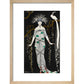 Grande Robe du Soir en Brocart d'Argent print in natural frame