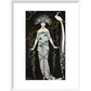 Grande Robe du Soir en Brocart d'Argent print in white frame
