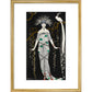 Grande Robe du Soir en Brocart d'Argent print in gold frame