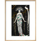 Grande Robe du Soir en Brocart d'Argent print in natural frame