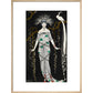 Grande Robe du Soir en Brocart d'Argent print in natural frame