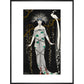 Grande Robe du Soir en Brocart d'Argent print in black frame