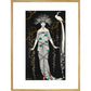 Grande Robe du Soir en Brocart d'Argent print in gold frame