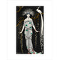 Grande Robe du Soir en Brocart d'Argent print unframed