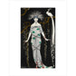 Grande Robe du Soir en Brocart d'Argent print unframed