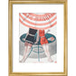 La Vie Parisienne print in gold frame