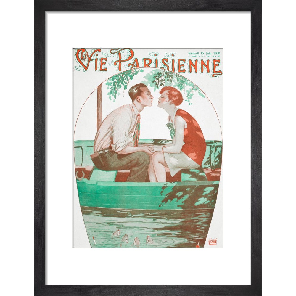 La Vie Parisienne print in black frame