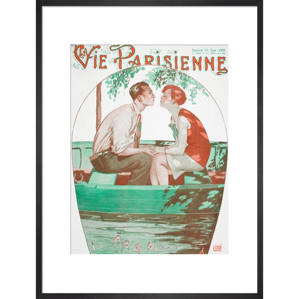La Vie Parisienne print in black frame