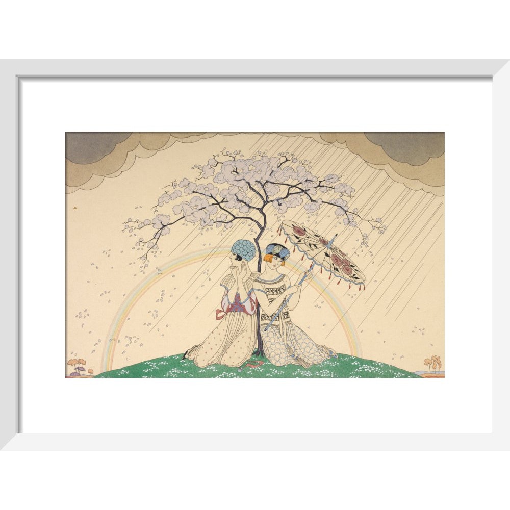 L'Arc-en-Ciel print in white frame