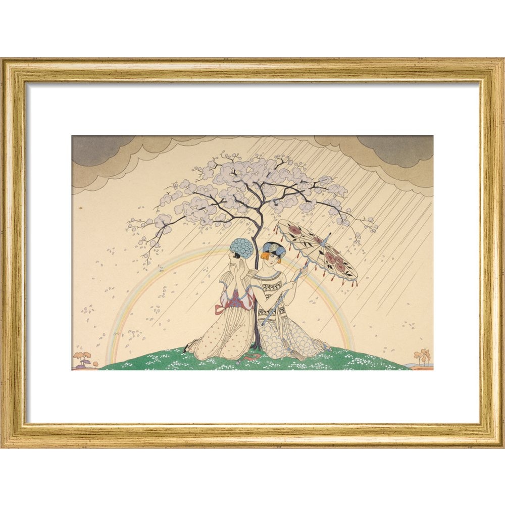 L'Arc-en-Ciel print in gold frame