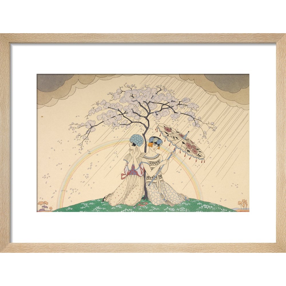 L'Arc-en-Ciel print in natural frame