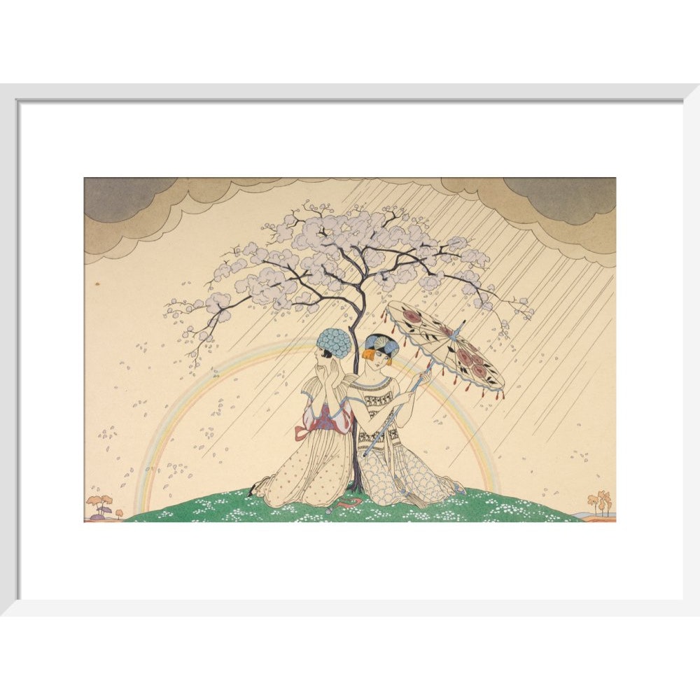 L'Arc-en-Ciel print in white frame