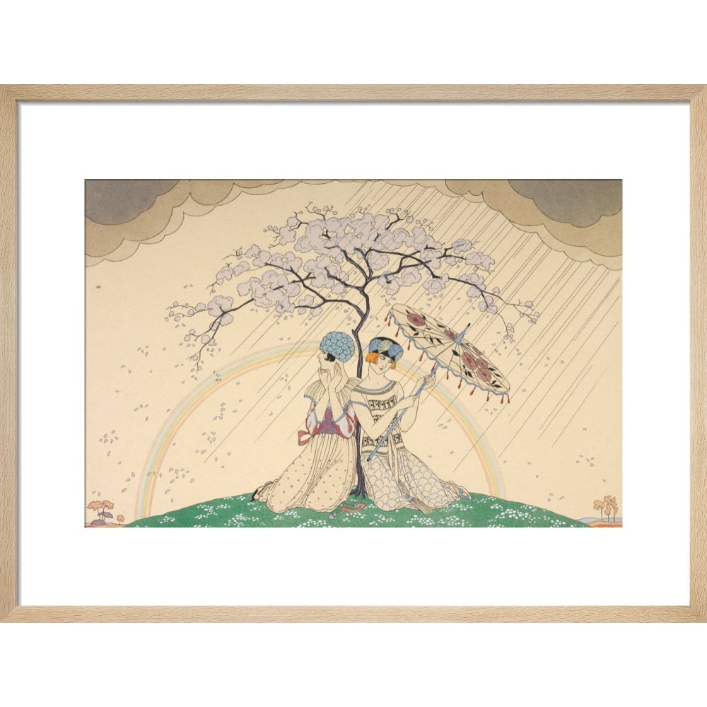 L'Arc-en-Ciel print in natural frame
