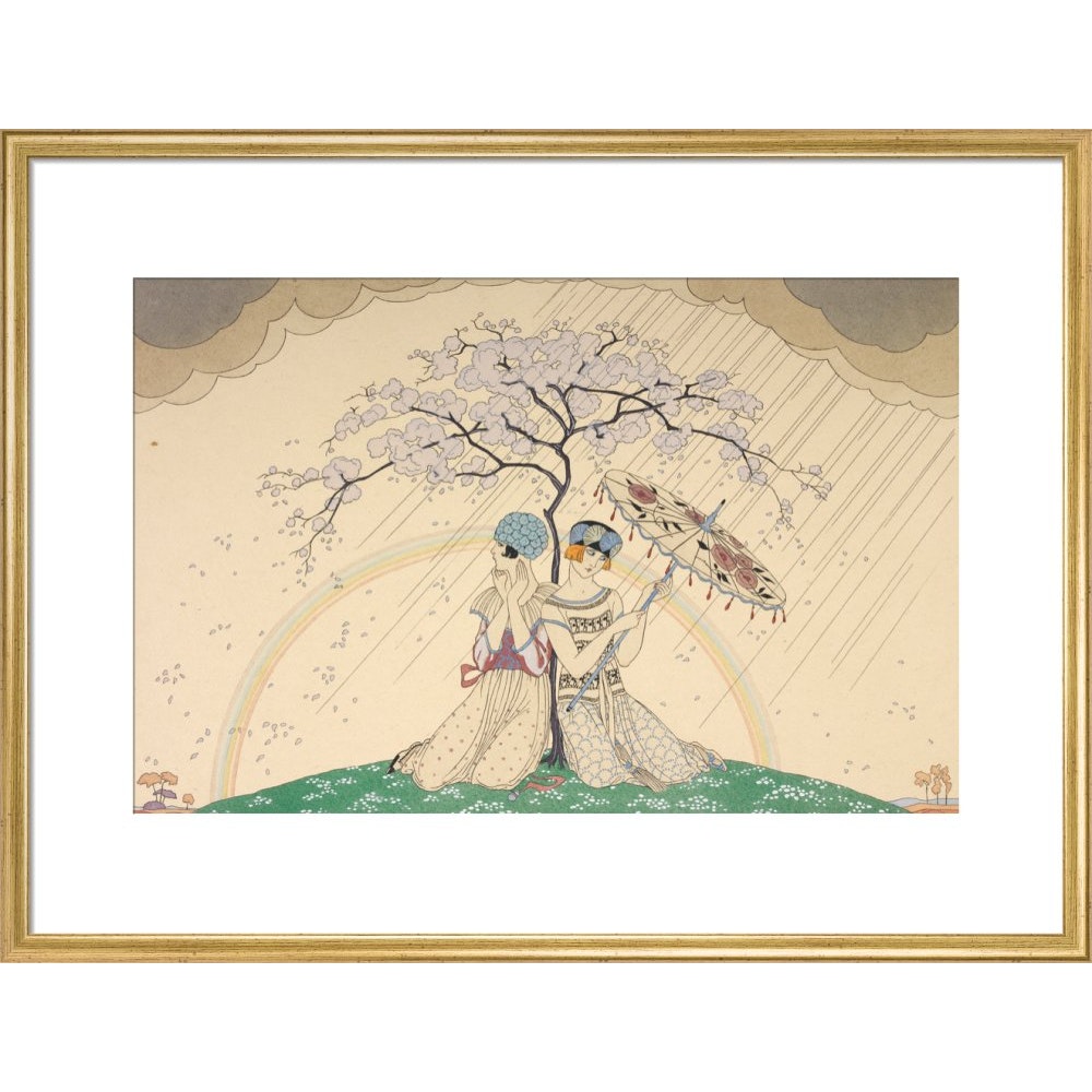L'Arc-en-Ciel print in gold frame