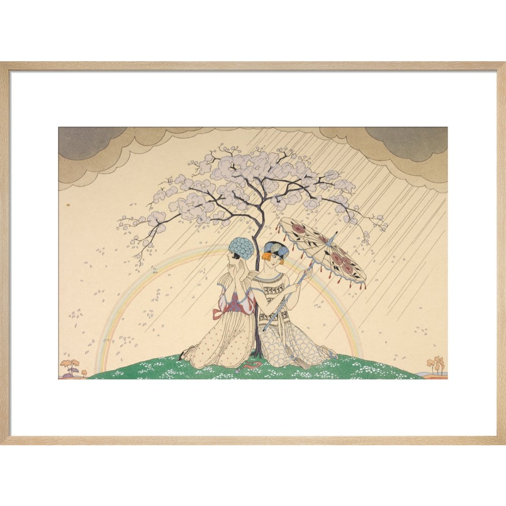 L'Arc-en-Ciel print in natural frame