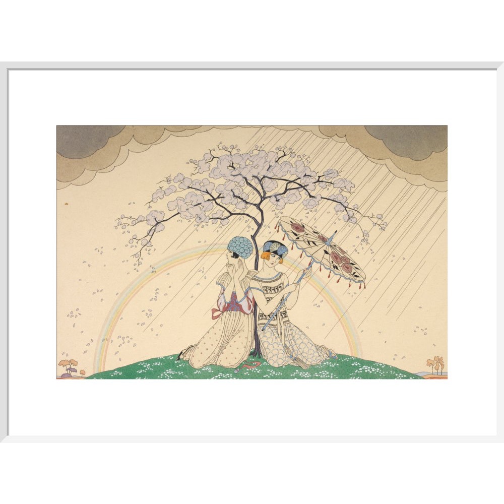 L'Arc-en-Ciel print in white frame