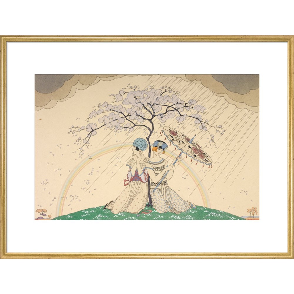 L'Arc-en-Ciel print in gold frame