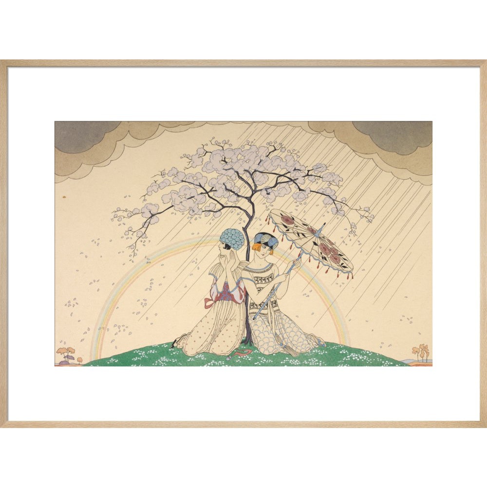 L'Arc-en-Ciel print in natural frame