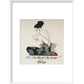 Le Bonheur du Jour print in white frame