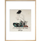 Le Bonheur du Jour print in natural frame