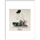 Le Bonheur du Jour print in white frame