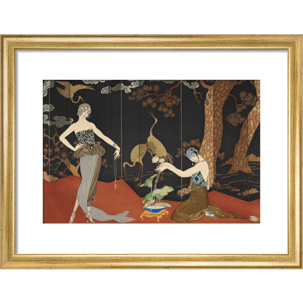Le Gout des Laques print gold frame